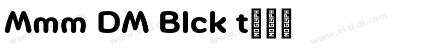 Mommi DEMO Black It字体转换